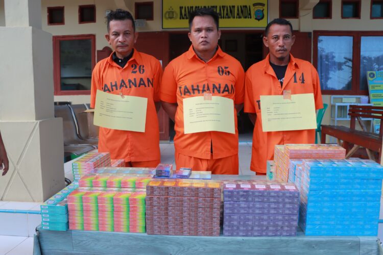 Polres Sibolga Berhasil Menangkap Gerombolan Pelaku Pencurian Rokok.
