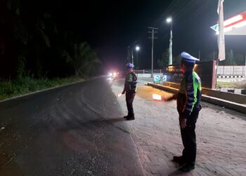 Sat Lantas Polres Simalungun Gelar Blue Light Patrol Antisipasi Kejahatan Jalanan