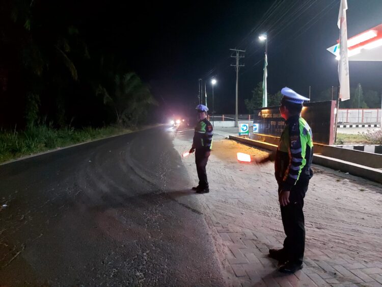 Sat Lantas Polres Simalungun Gelar Blue Light Patrol Antisipasi Kejahatan Jalanan