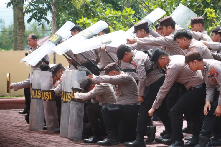 Kabag Ops Pimpin Pelatihan Rutin DALMAS untuk Kesiapsiagaan Kontijensi Wilayah Simalungun