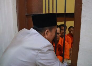 Kemenag Sibolga Rutin Tiap Jumat Berikan Binrohtal Pada Tahanan Polres Sibolga