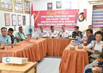 Rapat Pleno Penetapan Perolehan Kursi dan Calon Terpilih Anggota DPRD Kota Sibolga Hasil Pemilu Tahun 2024