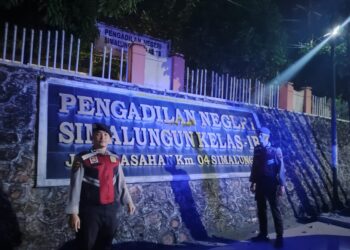 Patroli Malam Samapta Polres Simalungun, Cegah Kejahatan Jalanan