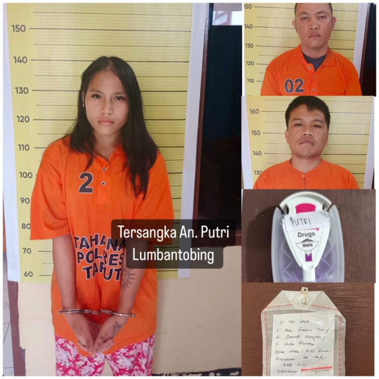 Polres Taput Ringkus Perempuan Cantik Penyeludup Narkoba Sabu ke Rutan Tarutung
