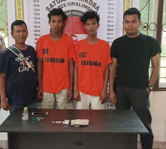 Polsek Perdagangan Berhasil Gagalkan Pesta Sabu di Nagori Bandar, 2 Pengedar Diringkus