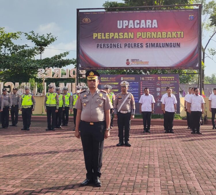 Kapolres AKBP Choki Sentosa Meliala Pimpin Upacara Pelepasan Purnabakti Kompol Josia
