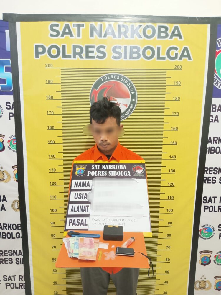 Warga Sibolga Pemilik 3,52 Gram Sabu  Diringkus Tim Opsnal Resnarkoba Polres Sibolga