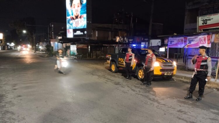Antisipasi 3C, Personil Polres Pematangsiantar Rutin Laksanakan Patroli Blue Light