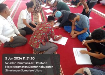 Salurkan Bakat Warga Binaan, Lapas Kelas IIA Pematangsiantar Adakan Pembinaan Seni Kaligrafi