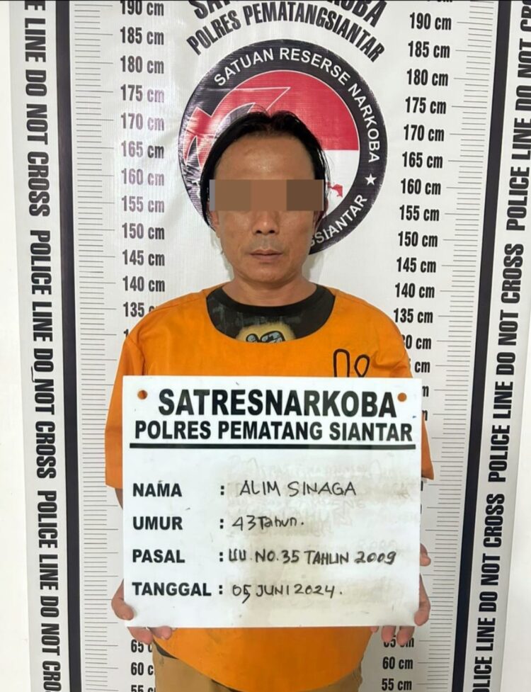 Polres Pematangsiantar Tangkap Residivis Bawa 1,38 Gram Sabu Di Depan Penginapan Binnaling