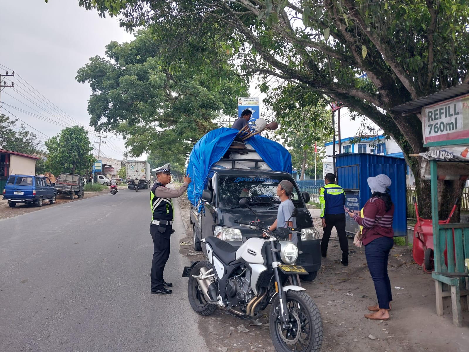 Kasat Lantas Polres Simalungun Pimpin Patroli Antisipasi Geng Motor dan Truk ODOL