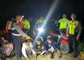 Polres Simalungun Gelar Patroli Skala Besar Antisipasi Geng Motor Dini Hari
