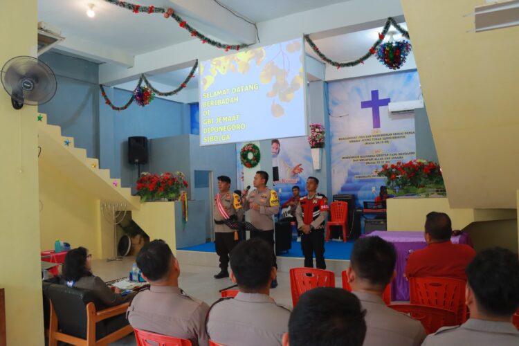 Minggu Kasih Di Gereja GBI, Kapolres Sibolga Sampaikan Pesan-Pesan Kamtibmas