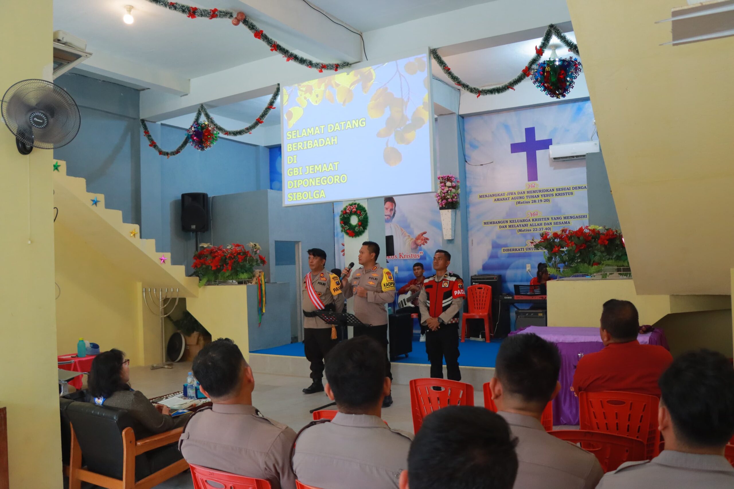 Minggu Kasih Di Gereja GBI, Kapolres Sibolga Sampaikan Pesan-Pesan Kamtibmas