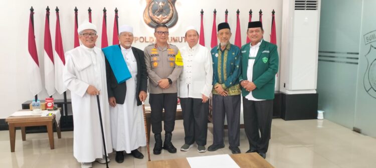 Kapoldasu Terima 3 Ulama Kharismatik, Lahan Al Washliyah Ikut Dibicarakan