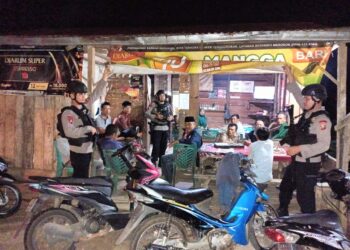 Batalyon C Sat Brimob Polda Sumut Patroli Menyusuri Titik Strategis Yang Rawan Gangguan Kamtibmas
