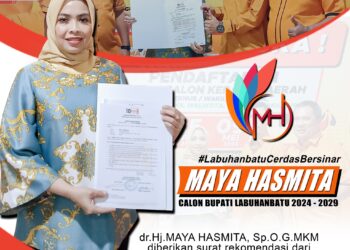 DPP Hanura Berikan Surat Rekomendasi ke Balon Bupati Labuhanbatu Maya Hasmita