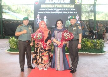 Pisah Sambut Danrindam I/BB Dari Kolonel Inf Charles BP Sagala Kepada Kolonel Inf Abdul Razak Rangkuti