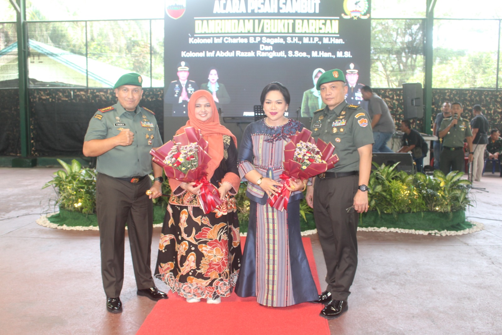 Pisah Sambut Danrindam I/BB Dari Kolonel Inf Charles BP Sagala Kepada Kolonel Inf Abdul Razak Rangkuti