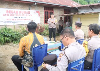 Kapolres Simalungun Resmikan Bedah Rumah dalam Rangka Hari Bhayangkara ke-78