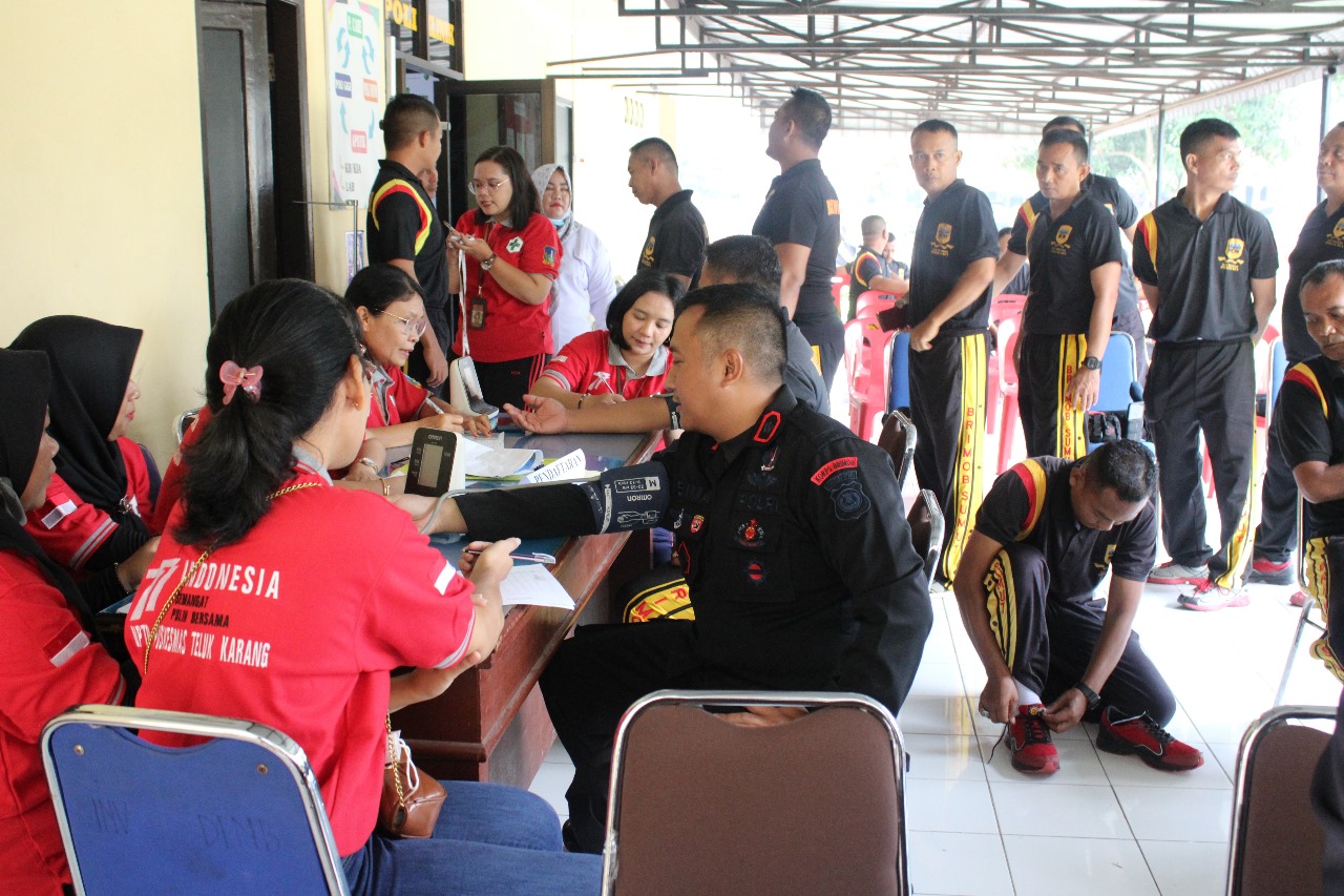 Batalyon B Sat Brimob Polda Sumut Laksanakan Pemeriksaan Kesehatan, Pastikan Kondisi Fisik Prima