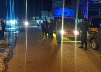Sat Brimob Polda Sumut Laksanakan Patroli Kamtibmas, Tingkatkan Situasi Aman