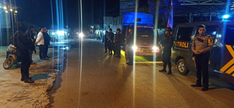 Sat Brimob Polda Sumut Laksanakan Patroli Kamtibmas, Tingkatkan Situasi Aman