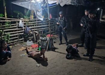Brimob Polda Sumut Amankan Lima Terduga Kasus Narkoba di Sunggal Saat Patroli Kamtibmas 