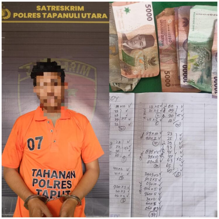 Polres Taput Ringkus Pelaku Judi Togel Asal Desa Silando Dari Warung
