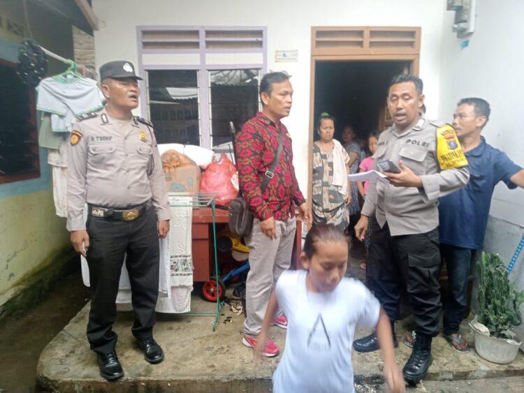 Polres Pematangsiantar Cek Kebakaran Rumah di Jalan Flores II Skip