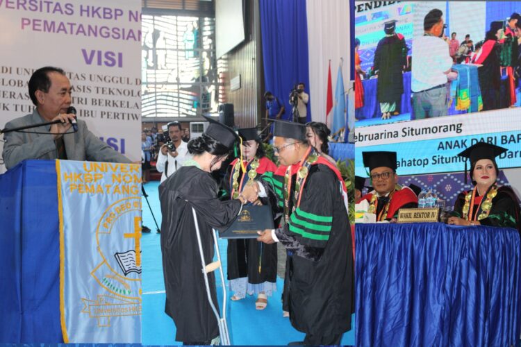 Wisuda 245 Lulusan, Rektor UHKBPNP Dr Muktar Bahruddin Panjaitan : "Hobas dan Out of The Box"