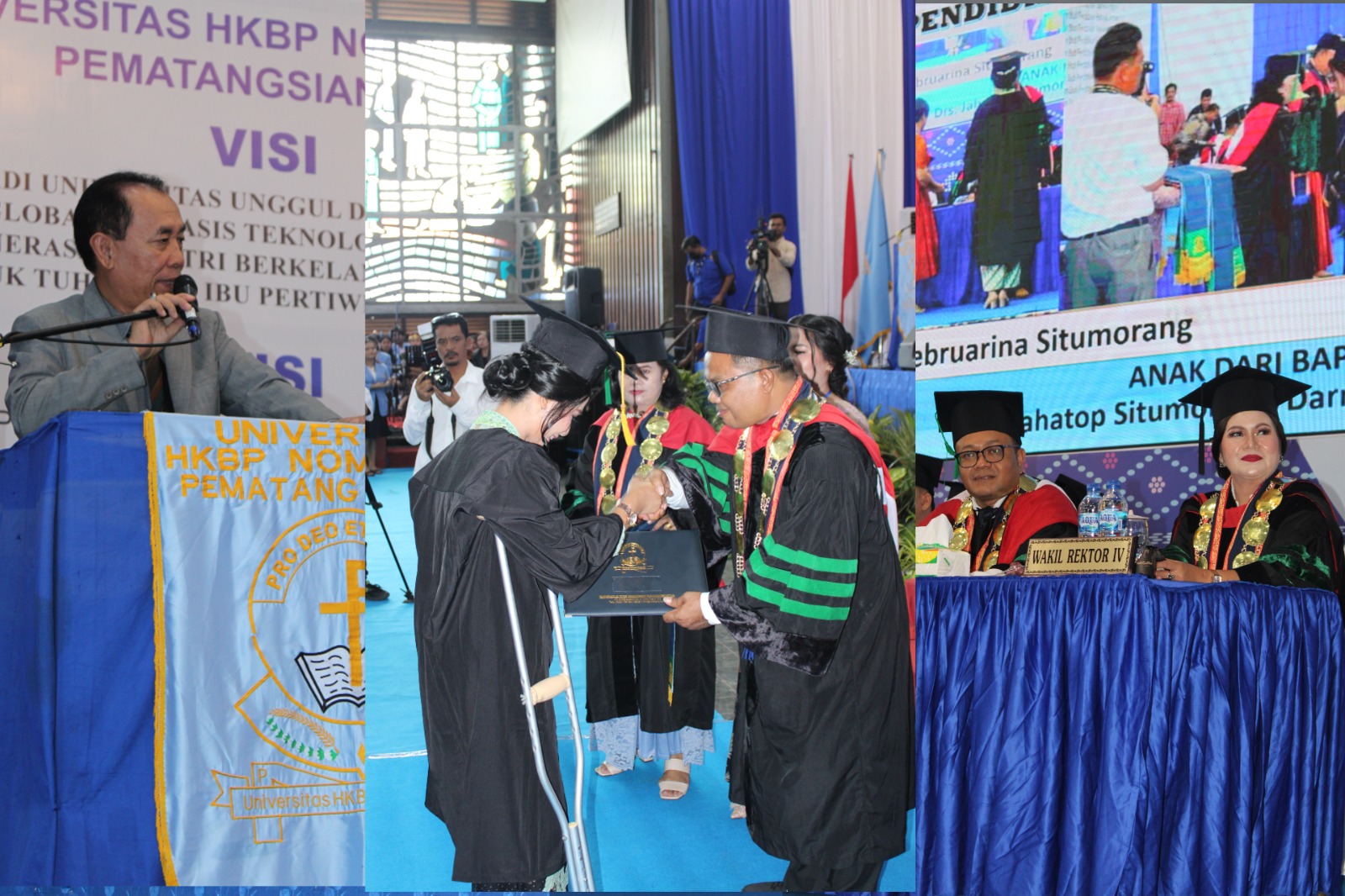 Wisuda 245 Lulusan, Rektor UHKBPNP Dr Muktar Bahruddin Panjaitan : "Hobas dan Out of The Box"