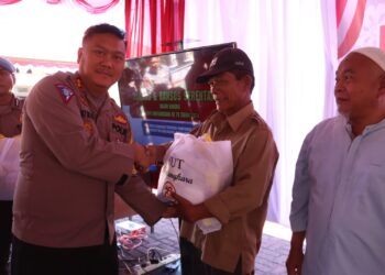 Polres Simalungun Bagikan 800 Paket Bansos Serentak, Peringati Hari Bhayangkara ke-78