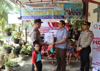 Polres Tapteng Anjangsana Ke Panti Asuhan, Sambut HUT Bhayangkara Ke-78