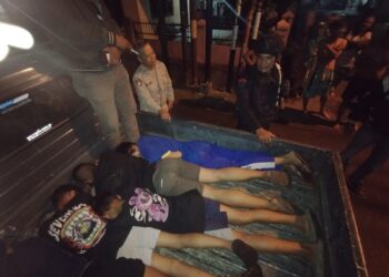 Sat Brimob Polda Sumut Amankan 6 Remaja Terlibat Tawuran Saat Tugas Back Up Polrestabes Medan di Jalan Pancing