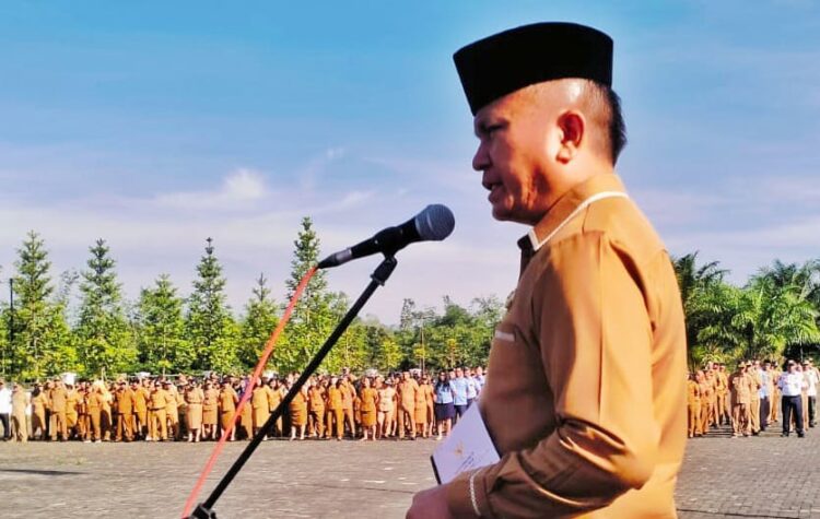 Pasca Cuti Bersama Idul Fitri, ASN Pemkab Simalungun Melaksanakan Apel Gabungan