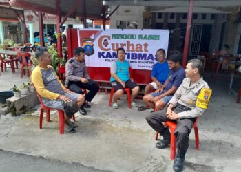 Polsek Siantar Selatan Gelar Minggu Kasih Curhat Kamtibmas di Kelurahan Kristen