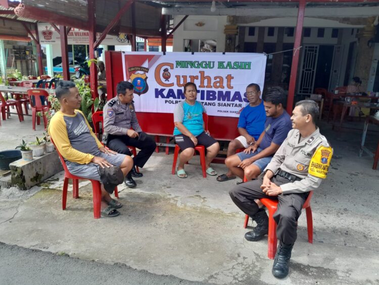 Polsek Siantar Selatan Gelar Minggu Kasih Curhat Kamtibmas di Kelurahan Kristen