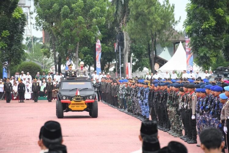 Sat Brimob Polda Sumut Ikuti Upacara HUT Bhayangkara ke-78