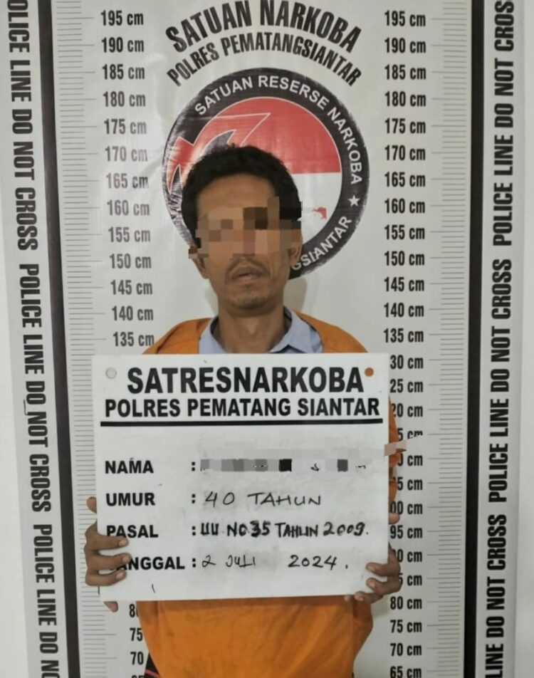 Polres Pematangsiantar Ringkus Warga Batalyon Pemilik 1,38 Gram Sabu