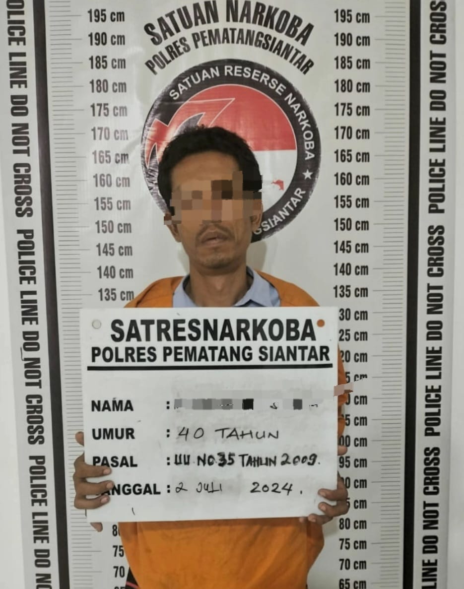 Polres Pematangsiantar Ringkus Warga Batalyon Pemilik 1,38 Gram Sabu