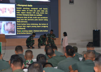 Jajaran Korem 022/PT Dibekali Penyuluhan Kesehatan Tentang Serangan Jantung dan Bantuan Hidup Dasar 