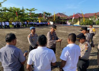 Alat Komunikasi Personil Polres Tapteng Di Razia Kapolres, Pastikan Tidak Ada Aplikasi Judi Online