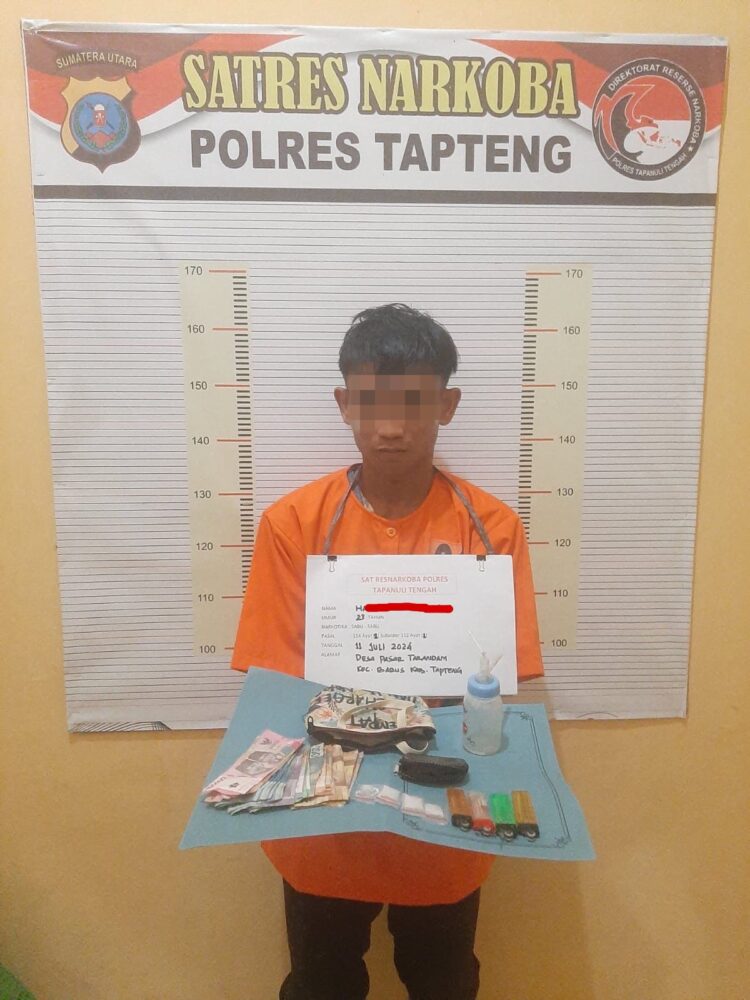 Nelayan Asal Barus Diciduk Polres Tapteng, Edarkan Sabu