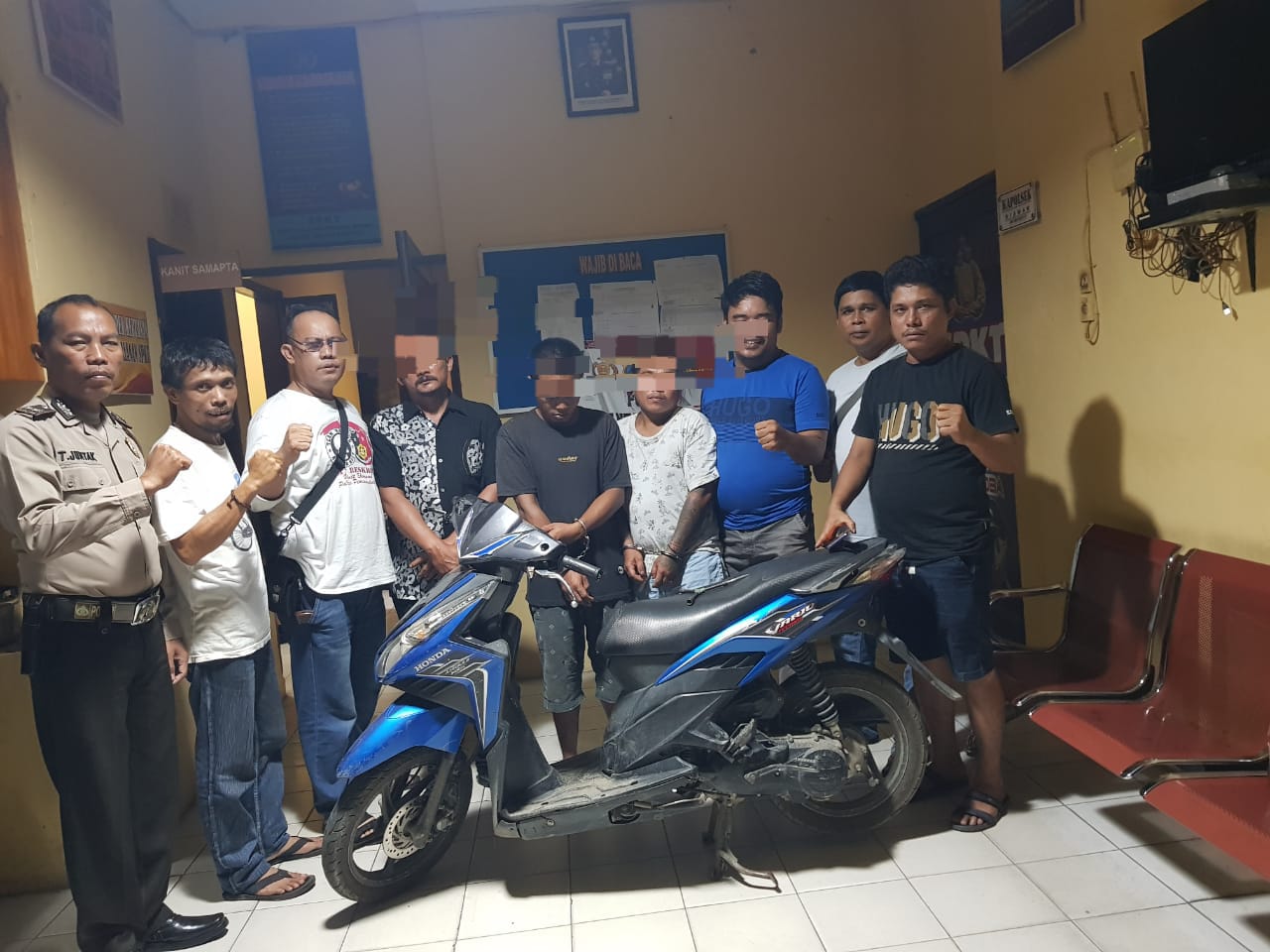 Tiga Pelaku Curanmor di Mesjid Alfalah Berhasil Ditangkap Polsek Siantar Martoba