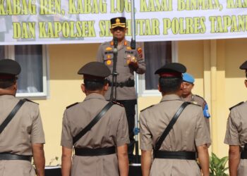 Kapolres Taput Pimpin Sertijab 5 Pejabat Polres
