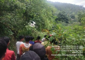 Kecelakaan Tunggal di Parapat, 4 Orang Luka-Luka