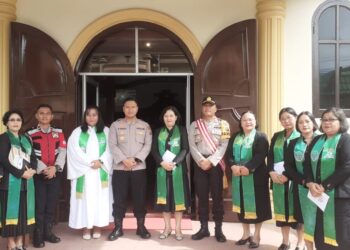 Minggu Kasih, Polres Sibolga Respon Curhatan Jemaat Gereja GPIB Jemaat SLOAM Sibolga
