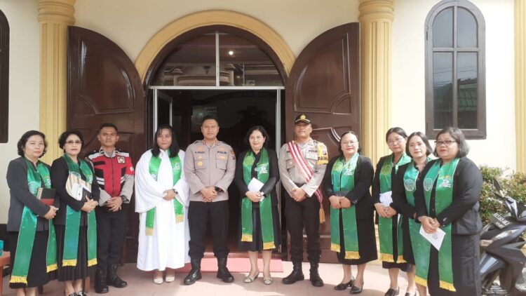 Minggu Kasih, Polres Sibolga Respon Curhatan Jemaat Gereja GPIB Jemaat SLOAM Sibolga