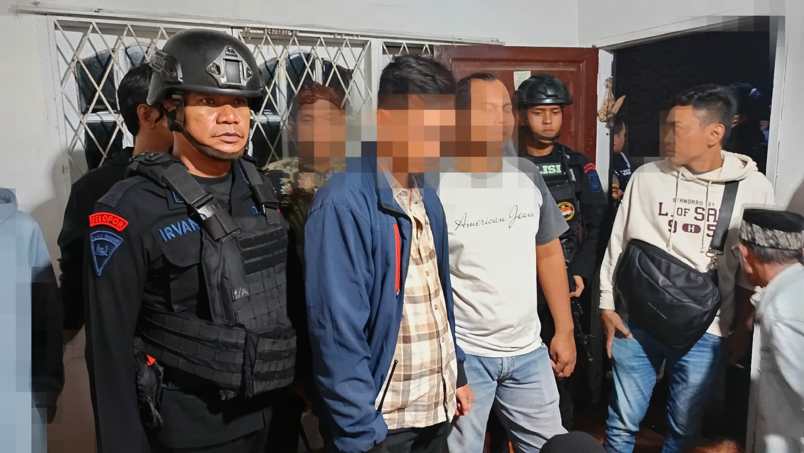 Sat Brimob Polda Sumut Amankan 6 Remaja Terlibat Tawuran Saat Patroli Kamtibmas 